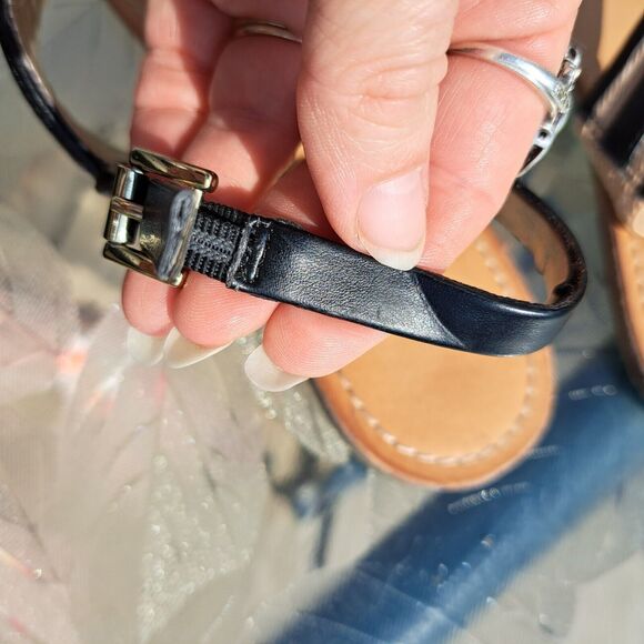 TOMMY HILFIGER THONG SANDALS WOMENS SIZE 8 M SLINGBACK FLATS MODERN Y2K CLASSY - Picture 7 of 7